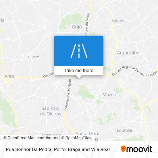 Rua Senhor Da Pedra map