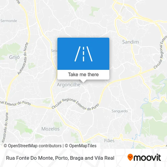 Rua Fonte Do Monte map