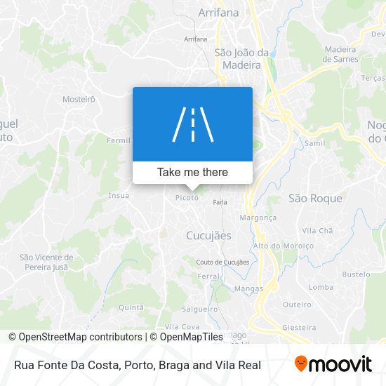 Rua Fonte Da Costa mapa