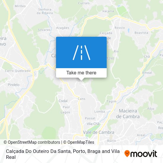 Calçada Do Outeiro Da Santa map