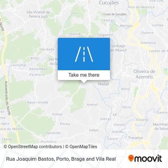 Rua Joaquim Bastos mapa