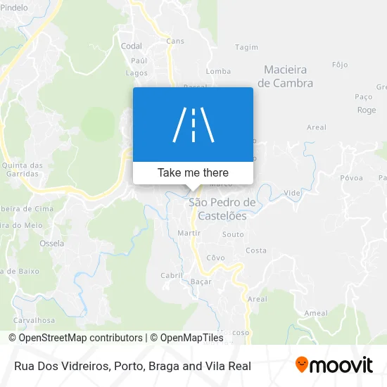 Rua Dos Vidreiros map