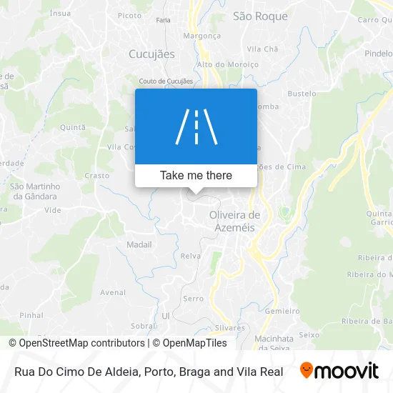 Rua Do Cimo De Aldeia map