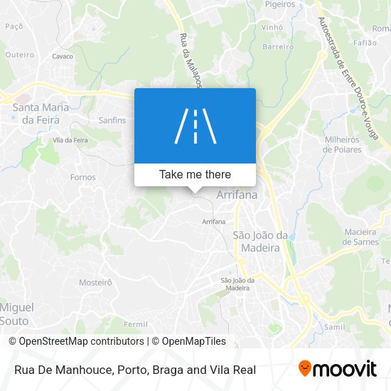 Rua De Manhouce mapa