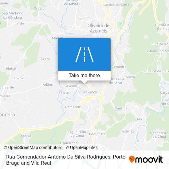 Rua Comendador António Da Silva Rodrigues mapa