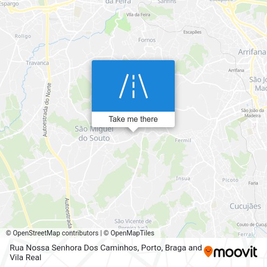 Rua Nossa Senhora Dos Caminhos map