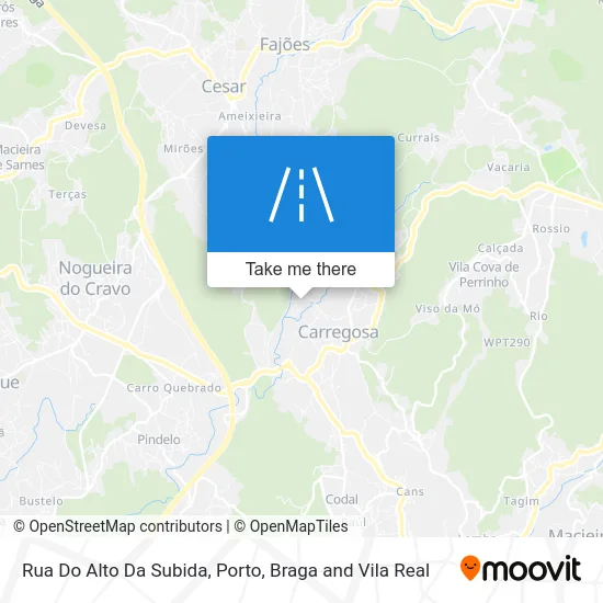 Rua Do Alto Da Subida mapa