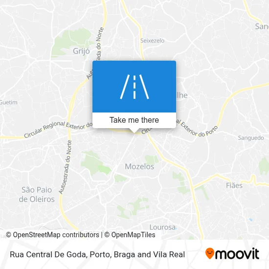 Rua Central De Goda map
