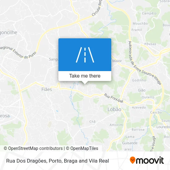 Rua Dos Dragões map