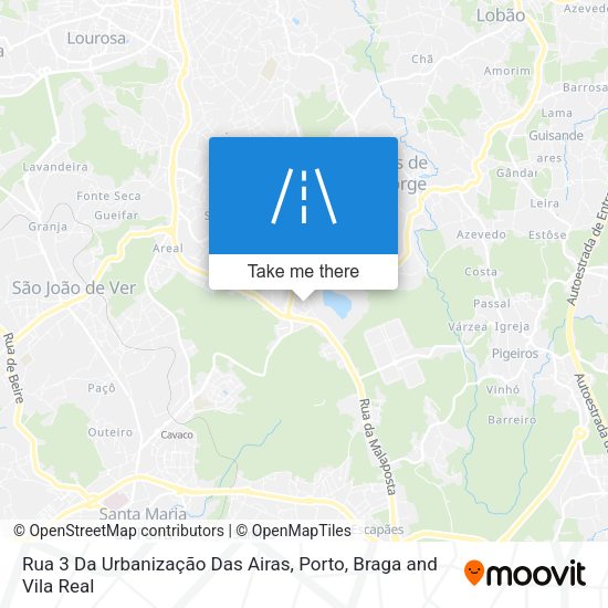 Rua 3 Da Urbanização Das Airas map