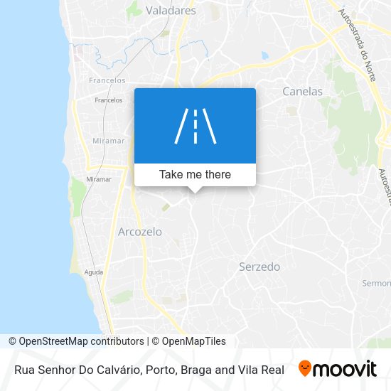 Rua Senhor Do Calvário mapa