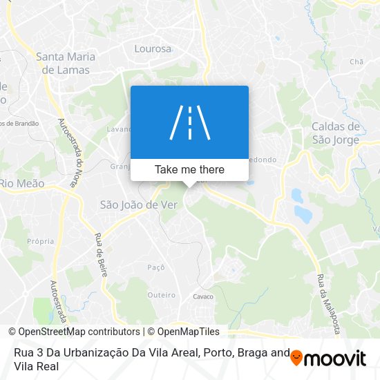 Rua 3 Da Urbanização Da Vila Areal map