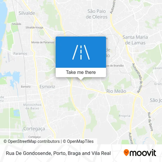 Rua De Gondosende map