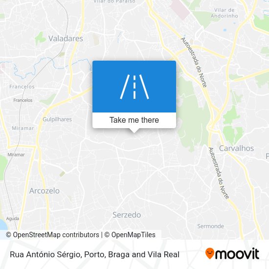 Rua António Sérgio map
