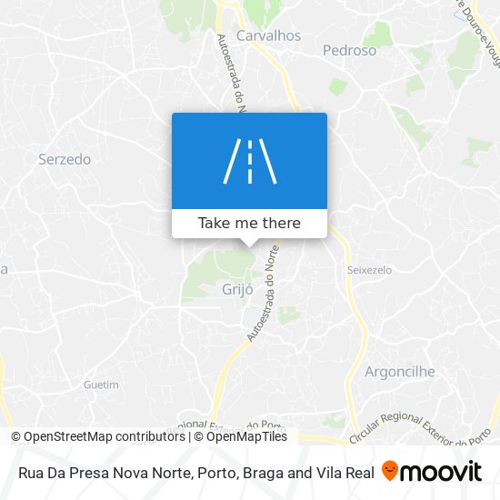 Rua Da Presa Nova Norte mapa