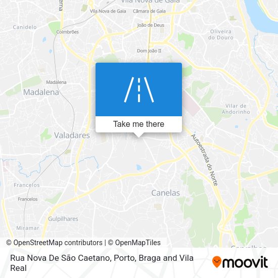 Rua Nova De São Caetano map