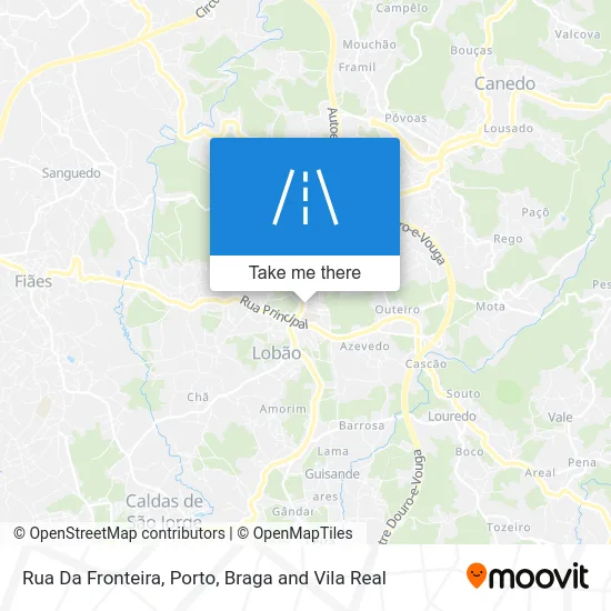 Rua Da Fronteira map