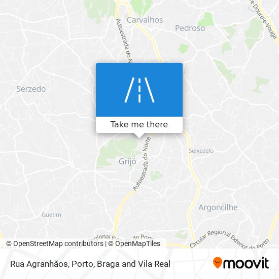 Rua Agranhãos mapa