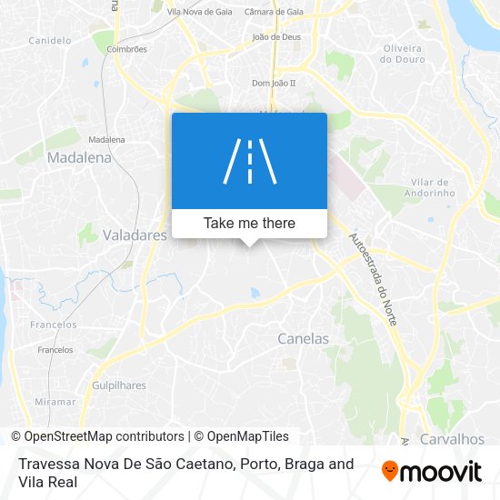 Travessa Nova De São Caetano mapa