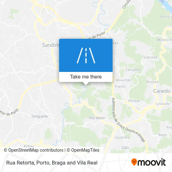 Rua Retorta map