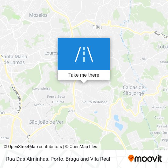 Rua Das Alminhas mapa