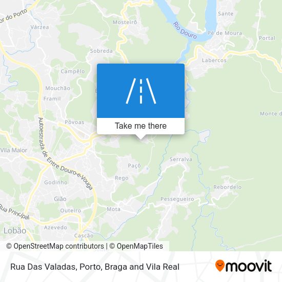 Rua Das Valadas mapa