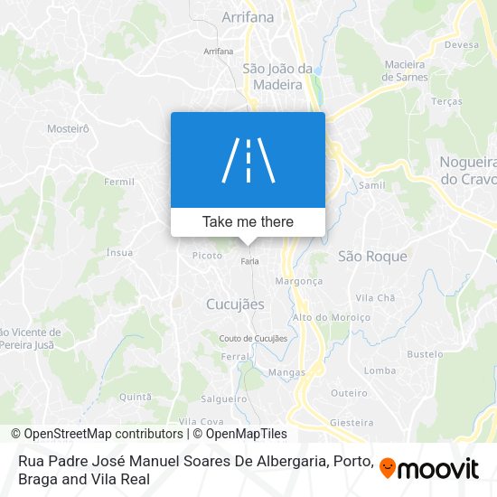 Rua Padre José Manuel Soares De Albergaria map