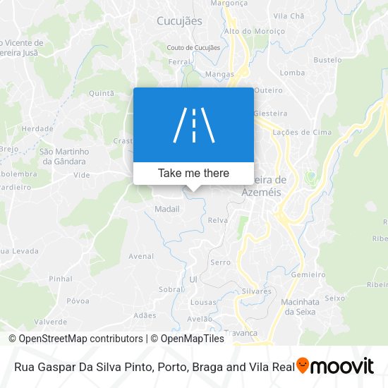 Rua Gaspar Da Silva Pinto mapa