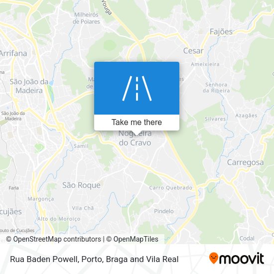 Rua Baden Powell mapa