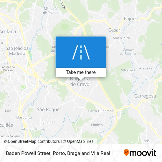 Rua Baden Powell map