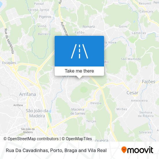 Rua Da Cavadinhas mapa