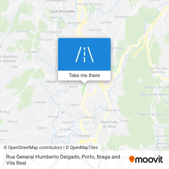 Rua General Humberto Delgado map