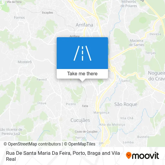 Rua De Santa Maria Da Feira map