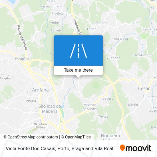 Viela Fonte Dos Casais map