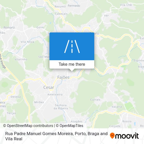 Rua Padre Manuel Gomes Moreira mapa