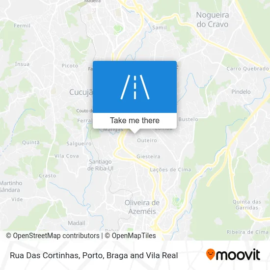Rua Das Cortinhas map