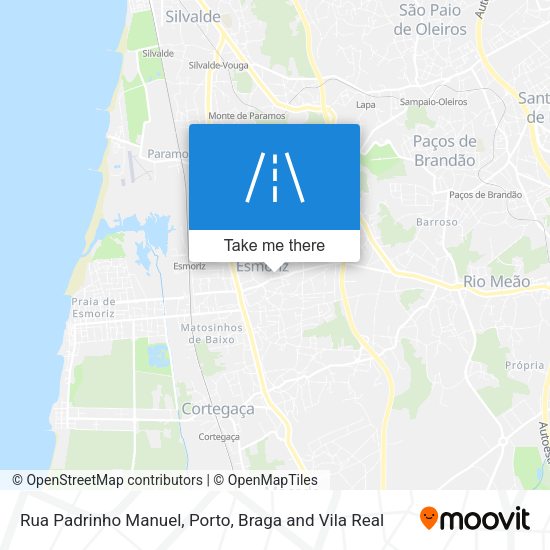 Rua Padrinho Manuel mapa