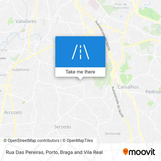 Rua Das Pereiras map