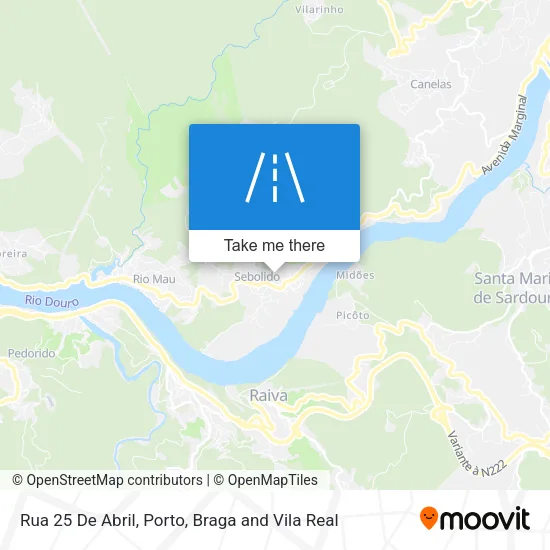 Rua 25 De Abril map