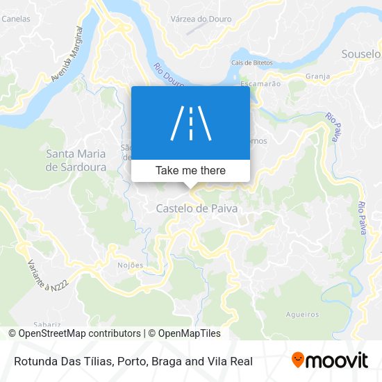 Rotunda Das Tílias mapa