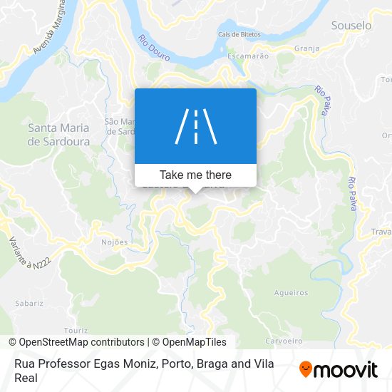 Rua Professor Egas Moniz mapa