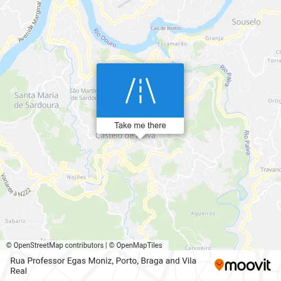 Rua Professor Egas Moniz map