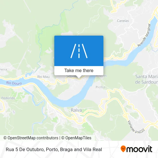 Rua 5 De Outubro map