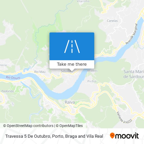 Travessa 5 De Outubro mapa