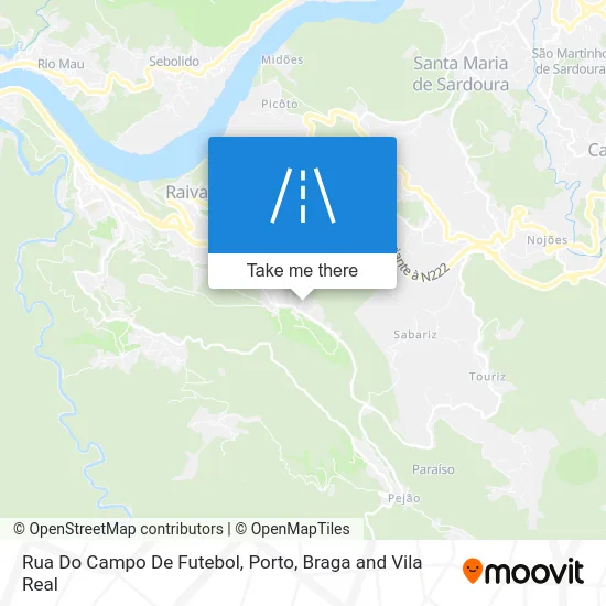 Rua Do Campo De Futebol map