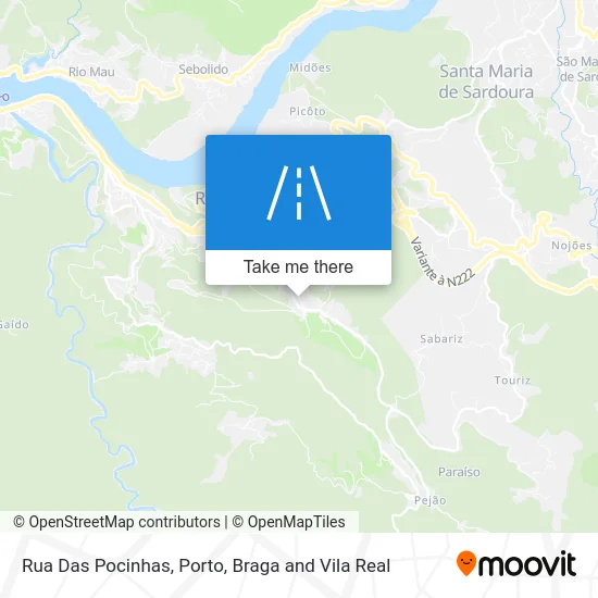 Rua Das Pocinhas map