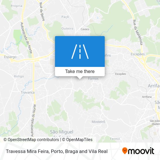 Travessa Mira Feira mapa