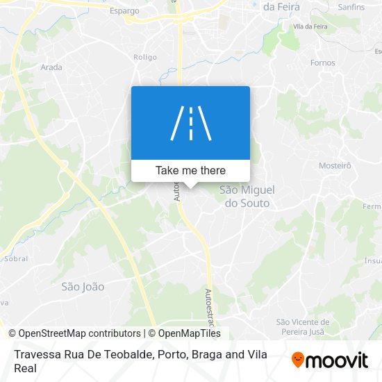 Travessa Rua De Teobalde mapa