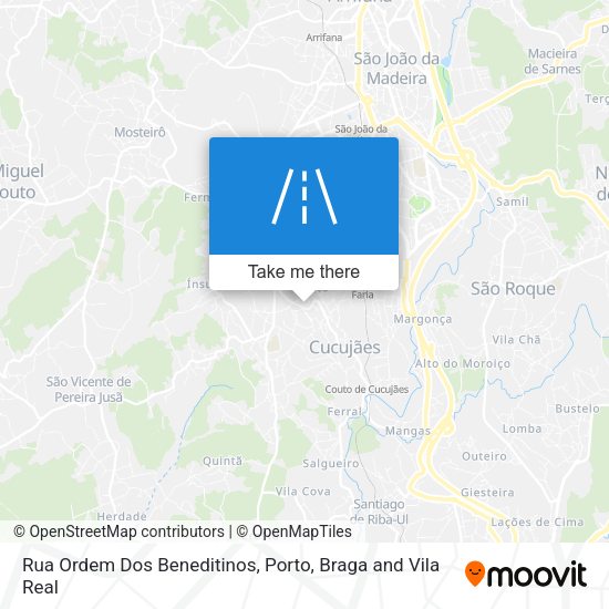 Rua Ordem Dos Beneditinos map