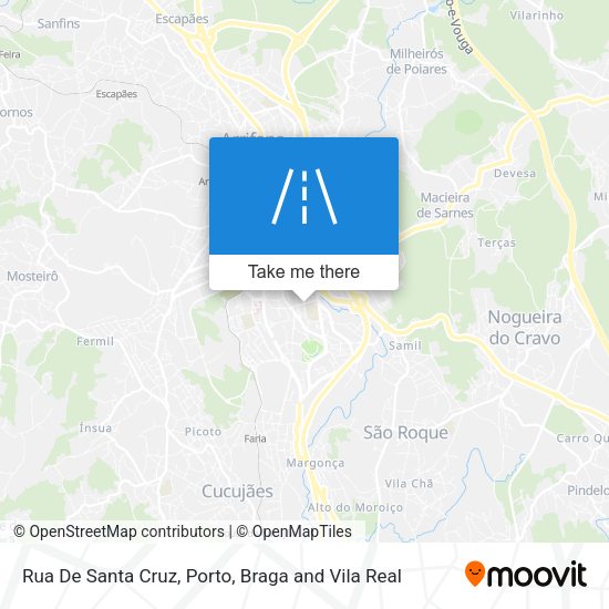 Rua De Santa Cruz mapa